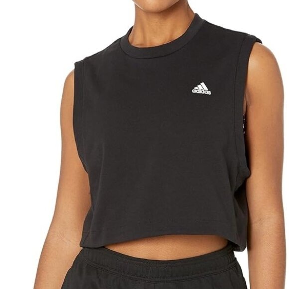 ADIDAS black rib tank designed to move XS - Picture 1 of 6
